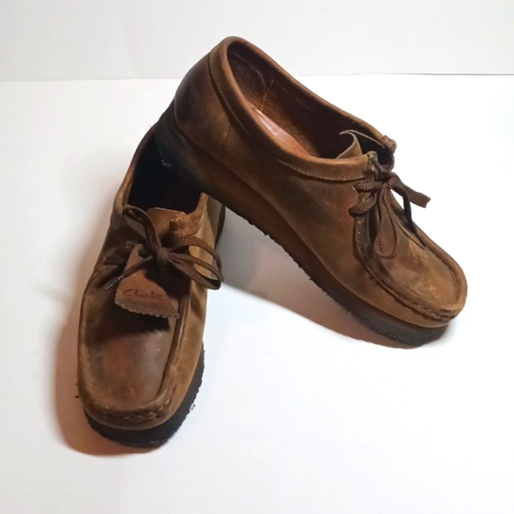 CLARKS ORIGINAL Wallabee Leather Ankle Boots Casual Women's 8